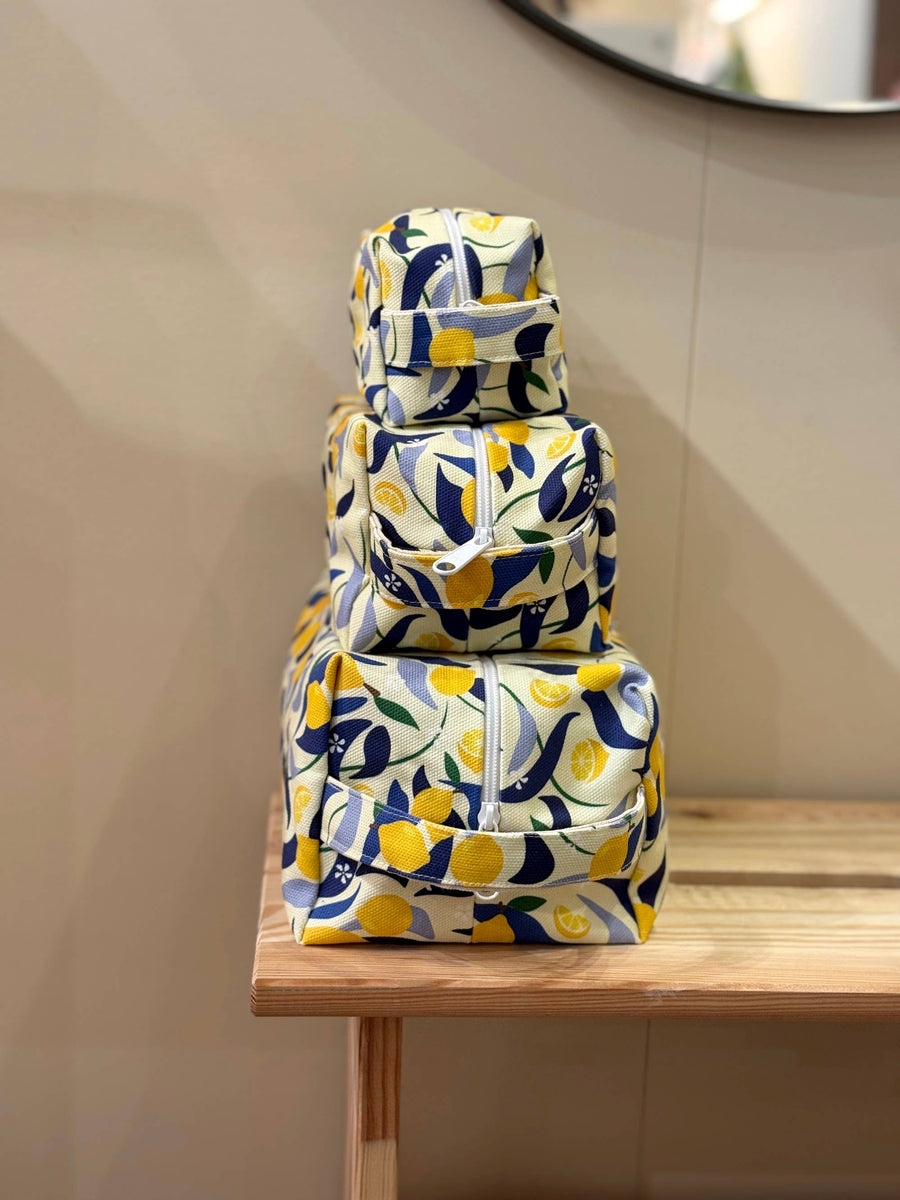 Makeup Bag  |  Lemons  |  Large