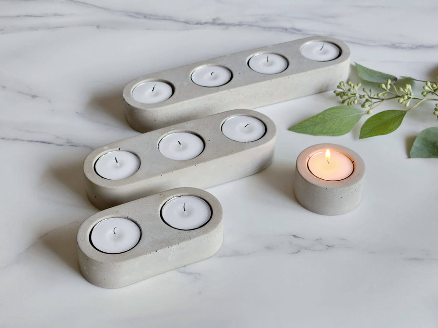 Triple Tea Light Candle Holder