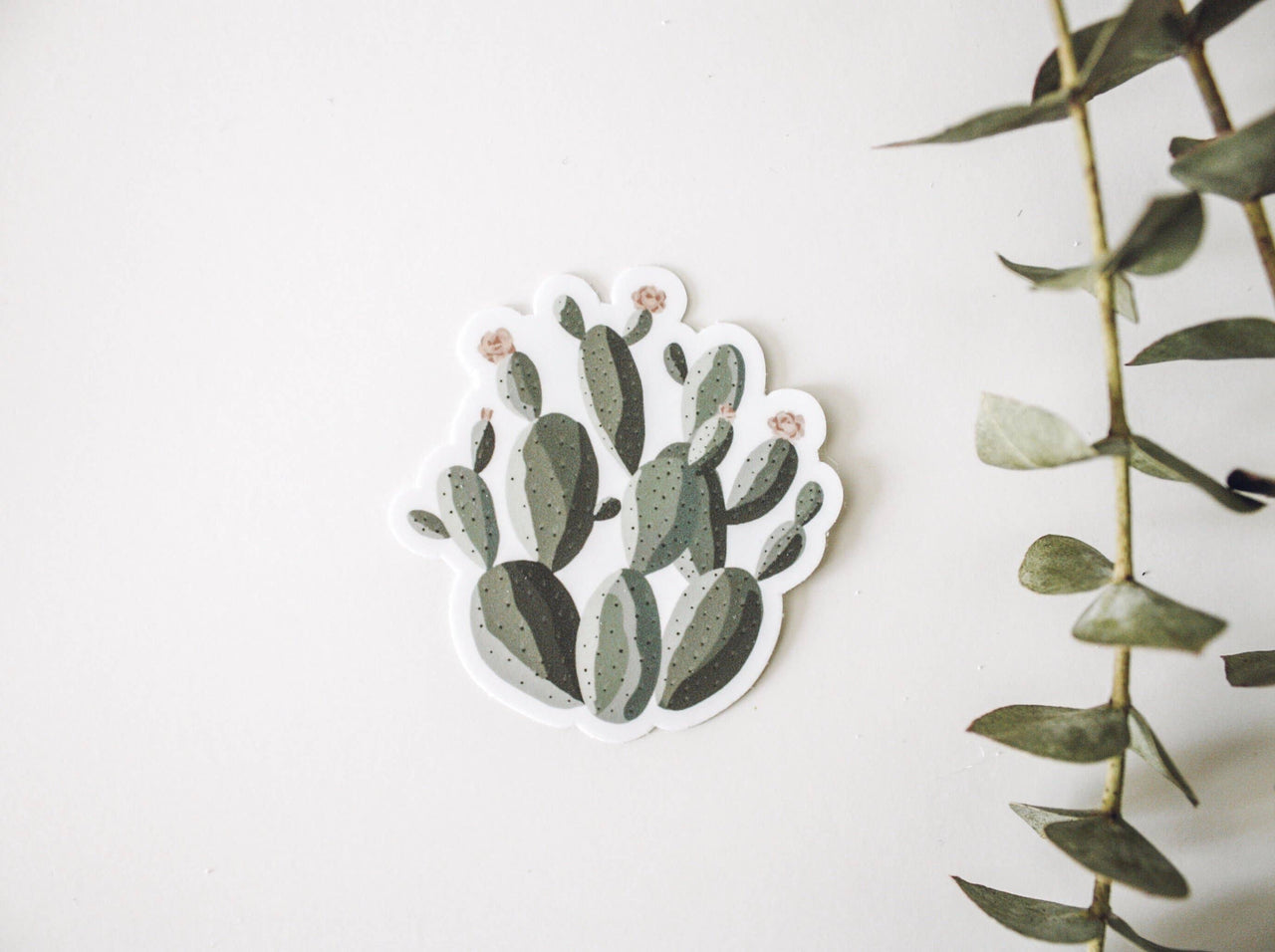 Prickly Pear Cactus Sticker