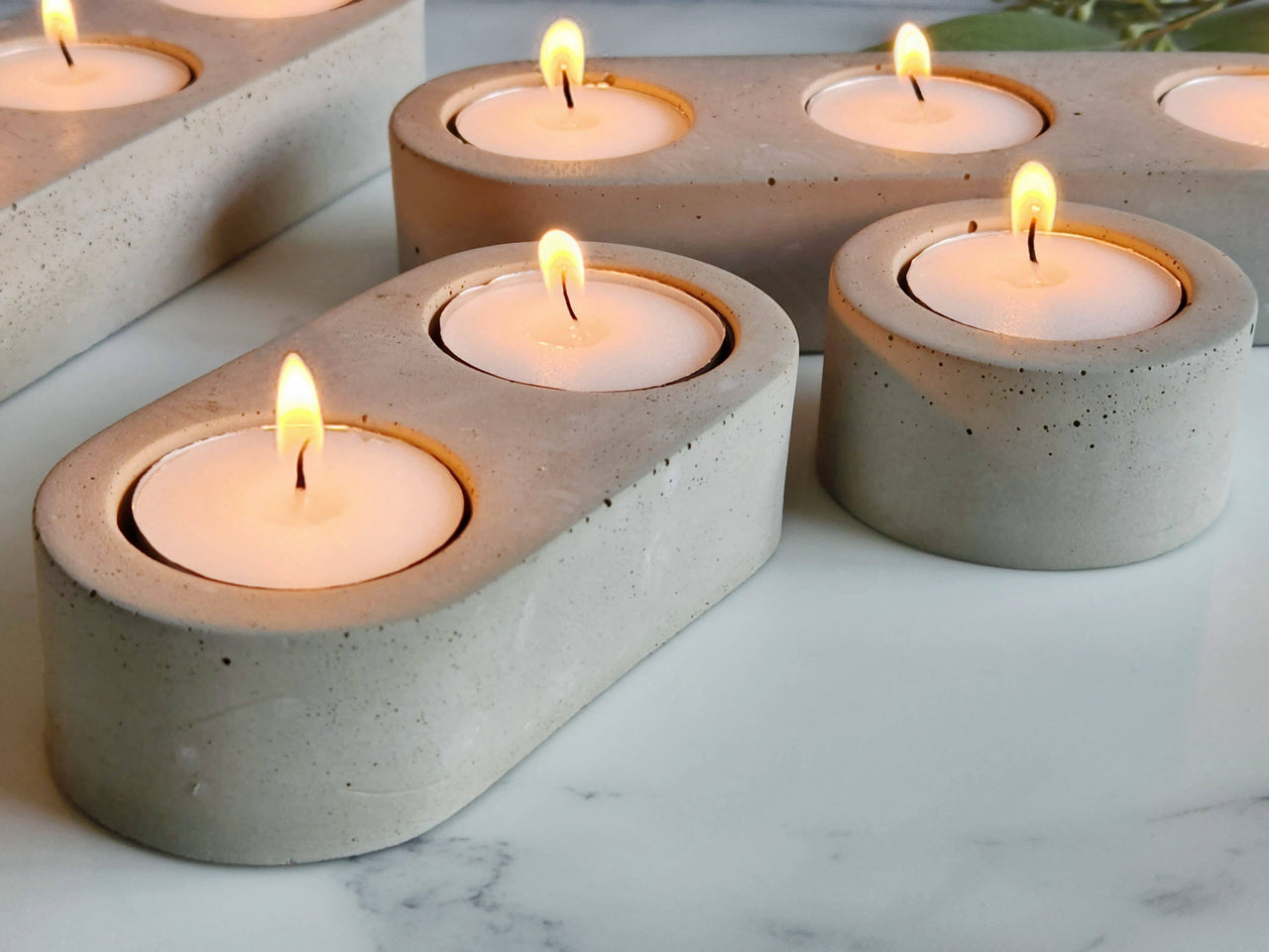 Triple Tea Light Candle Holder
