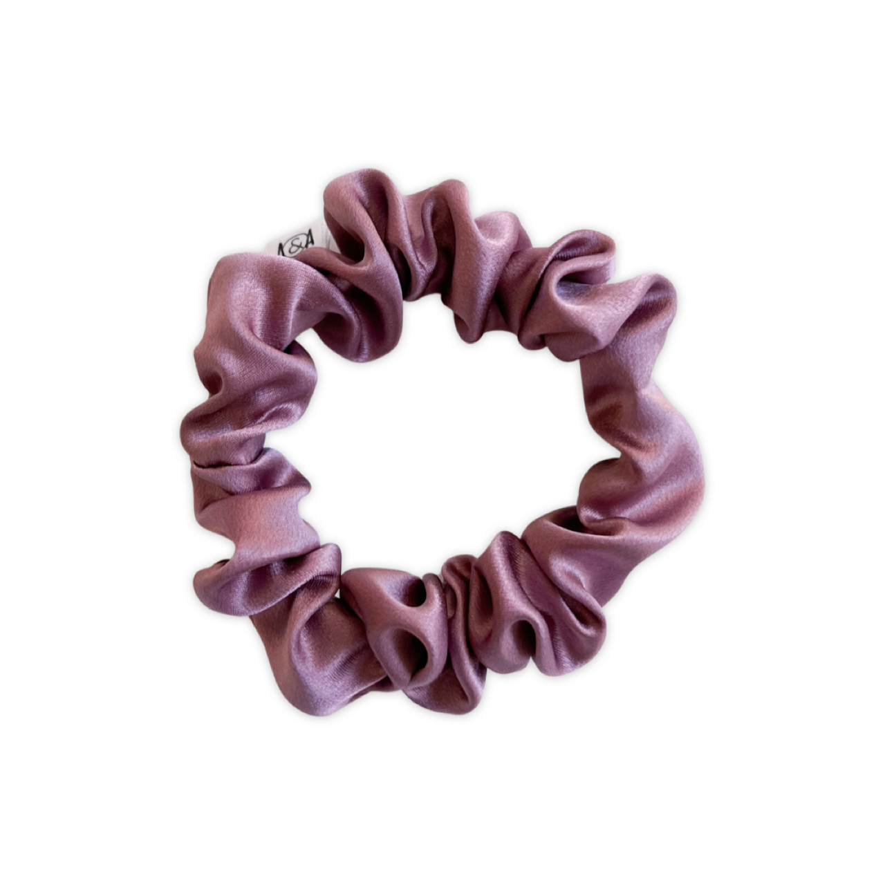 100% Silk Scrunchie  |  Mauve  |  Mini