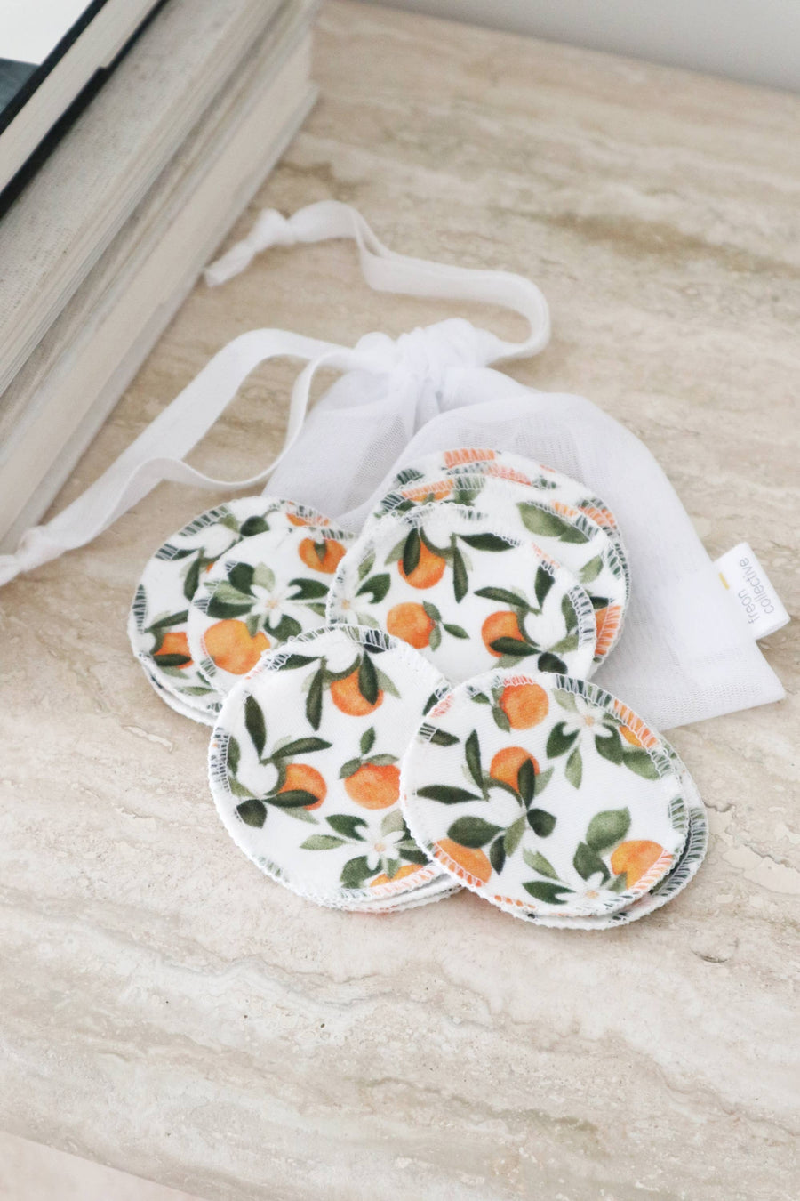Organic Cotton Rounds  |  Clementine