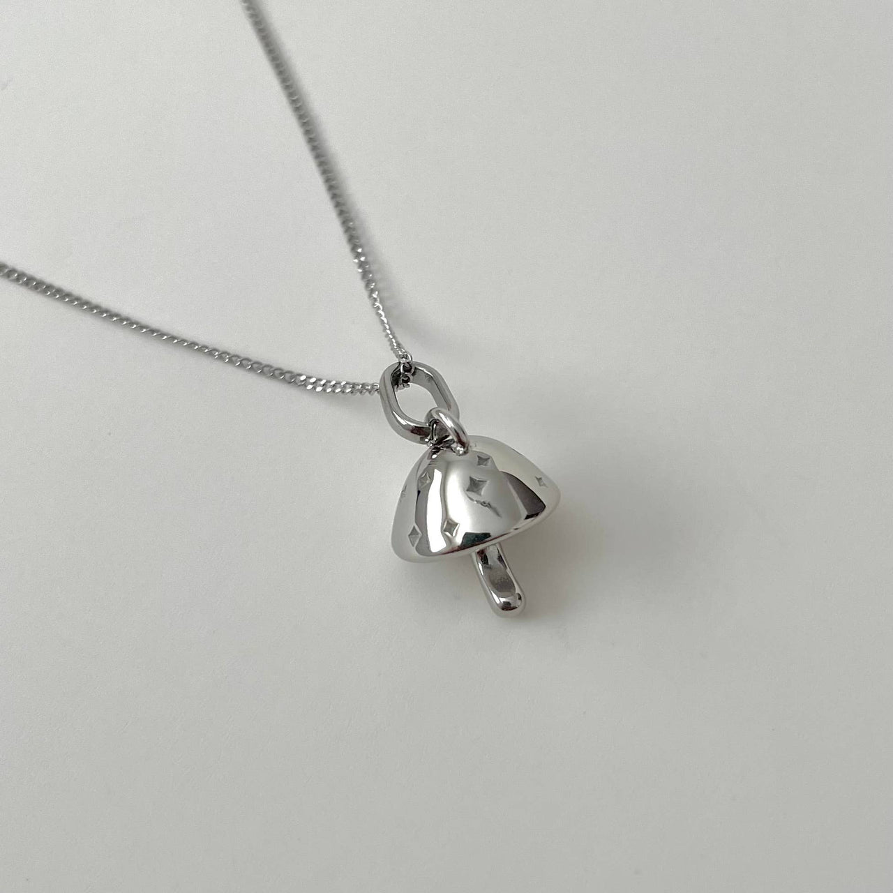 Mushroom Necklace  |  Silver
