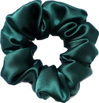 Thumbnail for 100% Silk Scrunchie  |  Emerald  |  Regular