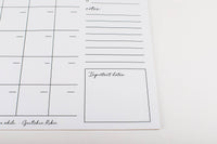 Thumbnail for Monthly Planner (White) Notepad