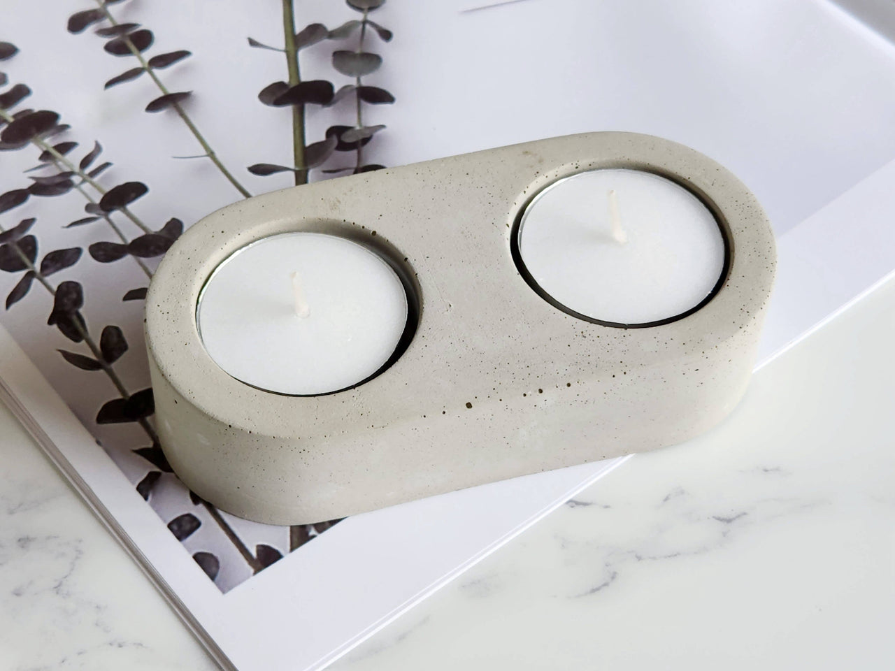 Double Tea Light Candle Holder