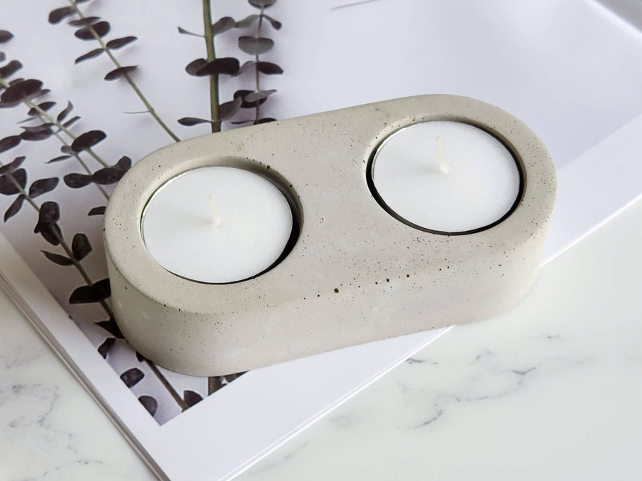 Double Tea Light Candle Holder
