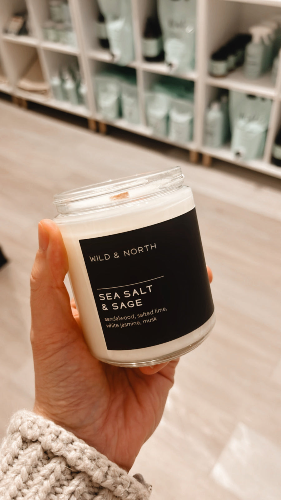 Sea Salt + Sage Wood Wick Candle