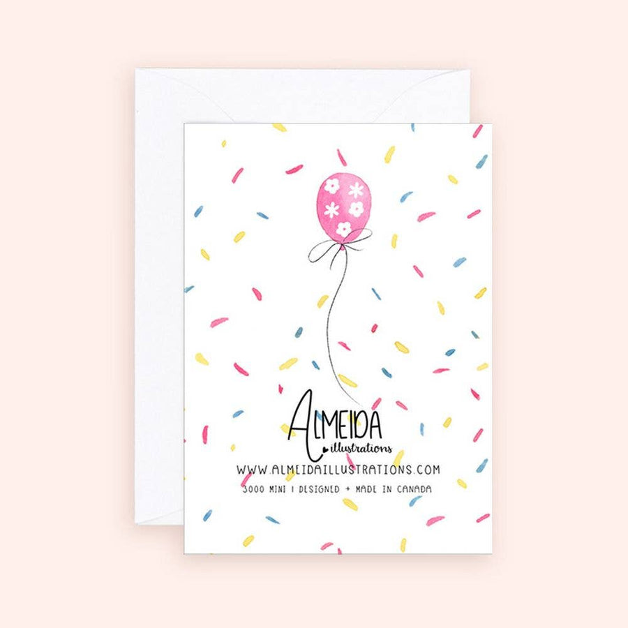 Mini Card  |  Cue the Confetti Balloon