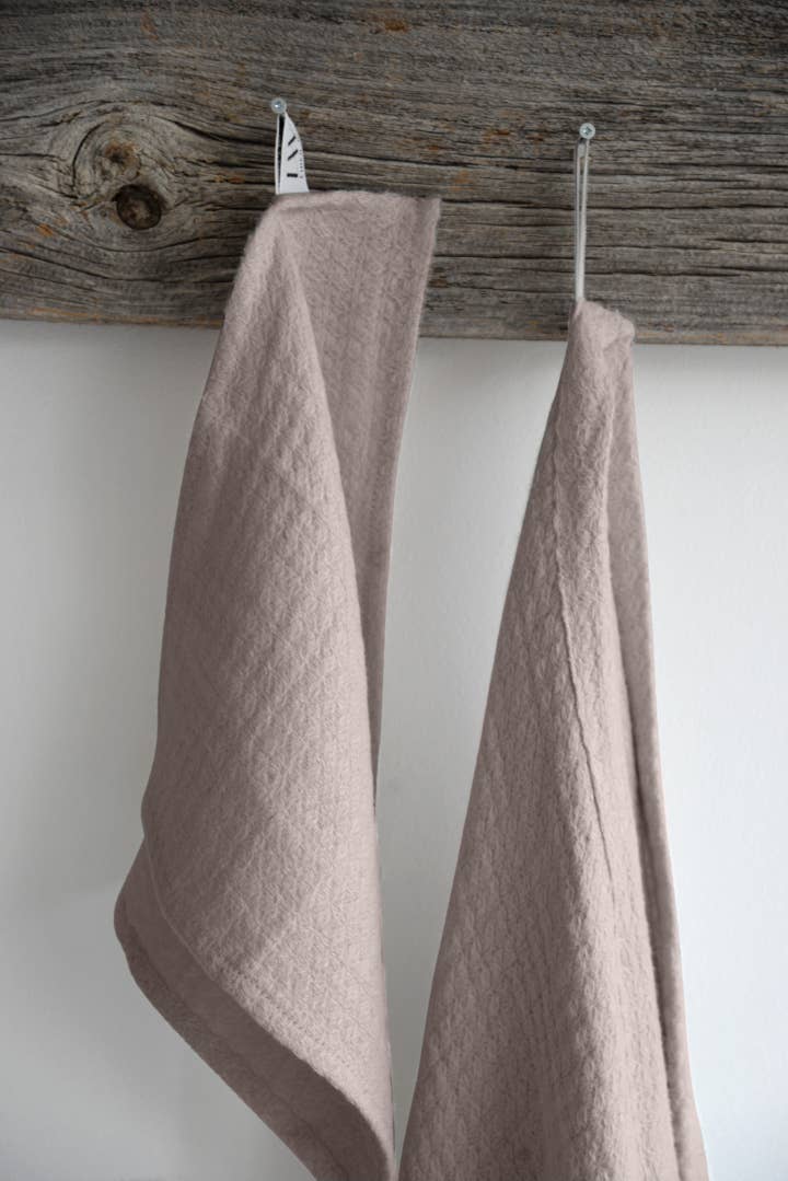 Hampton Linen Washcloth - Lilac Ash