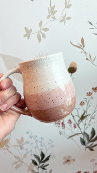 Thumbnail for Round Speckled Pottery Mug - Rose
