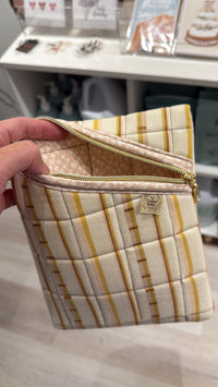 Thumbnail for Quilted E Reader/Book Pouch - Striped Retro