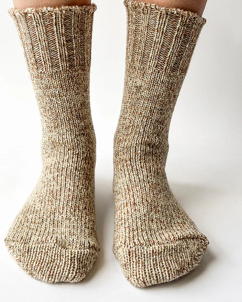 100% Wool Sunday Socks - Camel