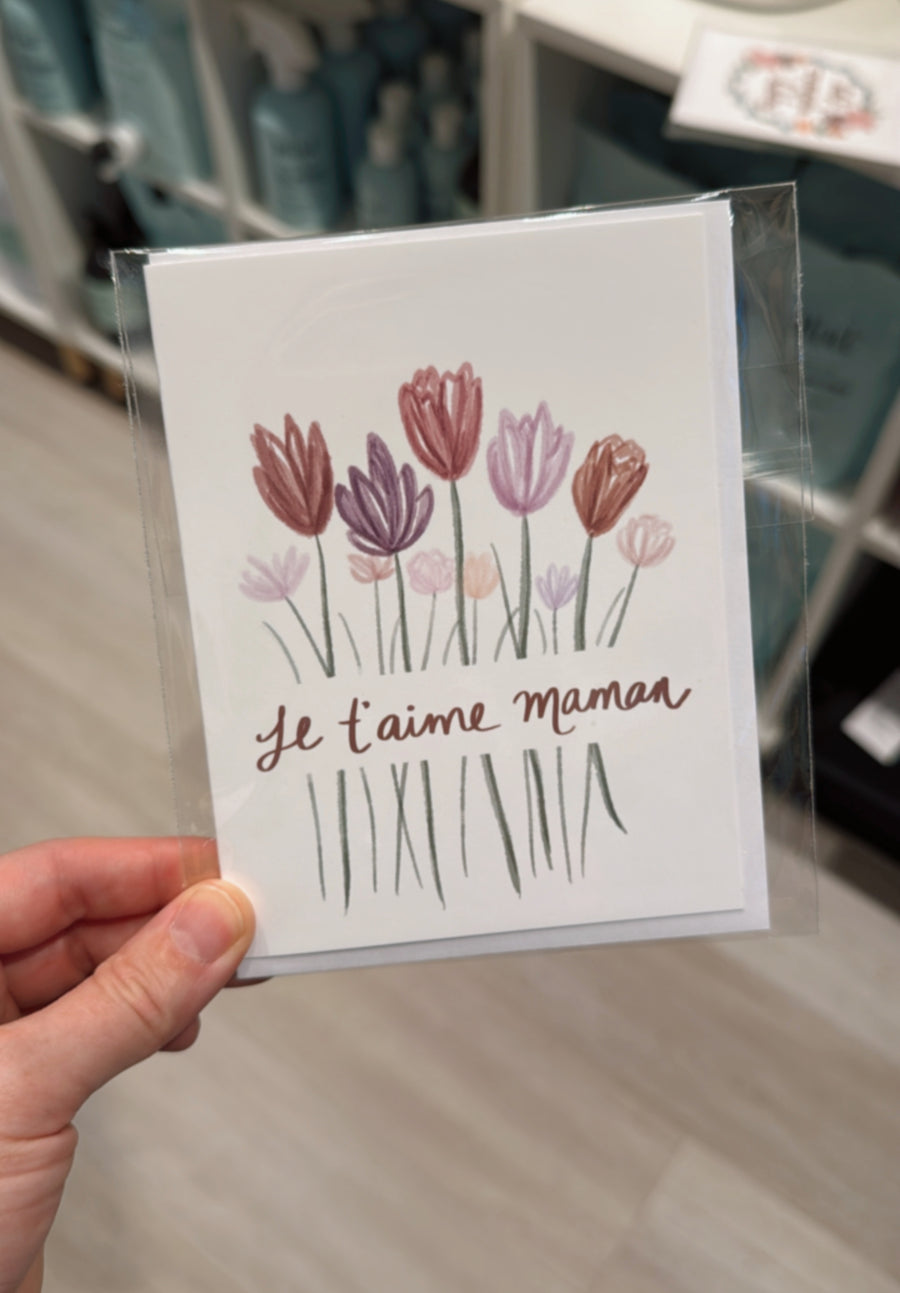 Je t’aime maman card