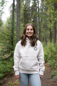 Thumbnail for Women's Recycled Hoodie  |  Bone |  It's their land, too