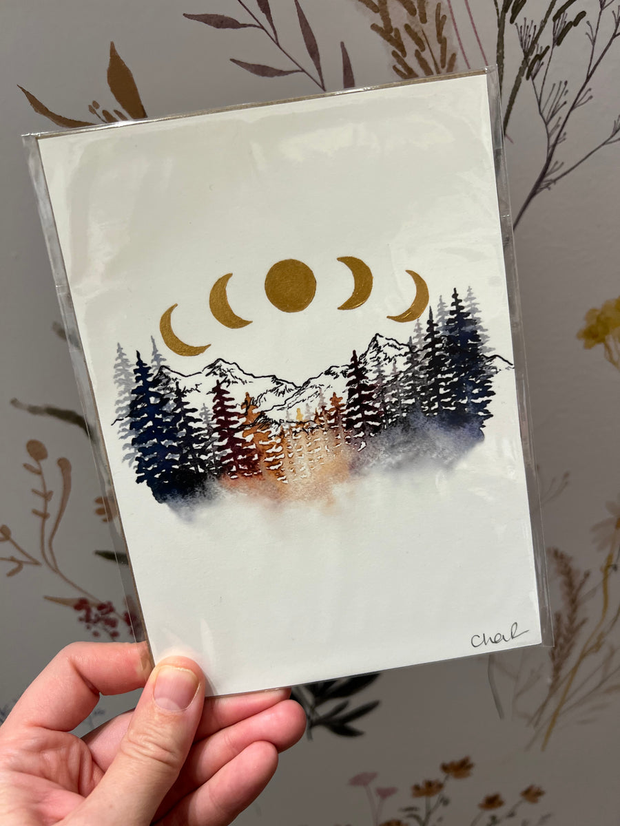 Moon Phase Artwork by Charlotte Heffelfinger