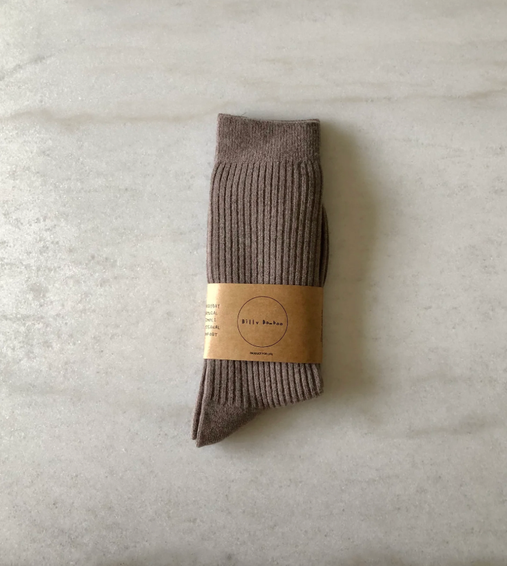 Smart Wool High Socks  |  Mushroom |  W 5-9