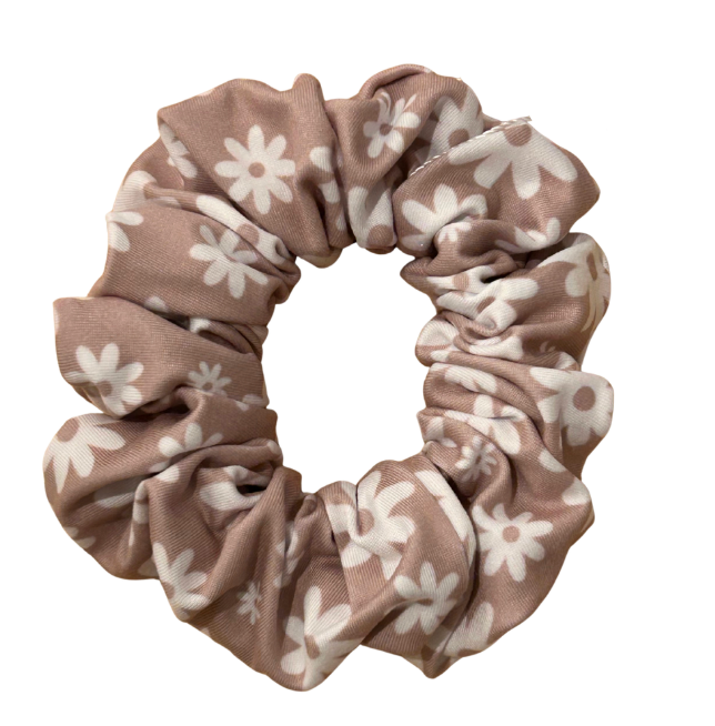 Scrunchie - Neutral Daisy