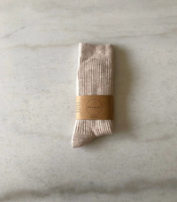 Thumbnail for Smart Wool High Socks  |  Oatmeal  |  W 5-9
