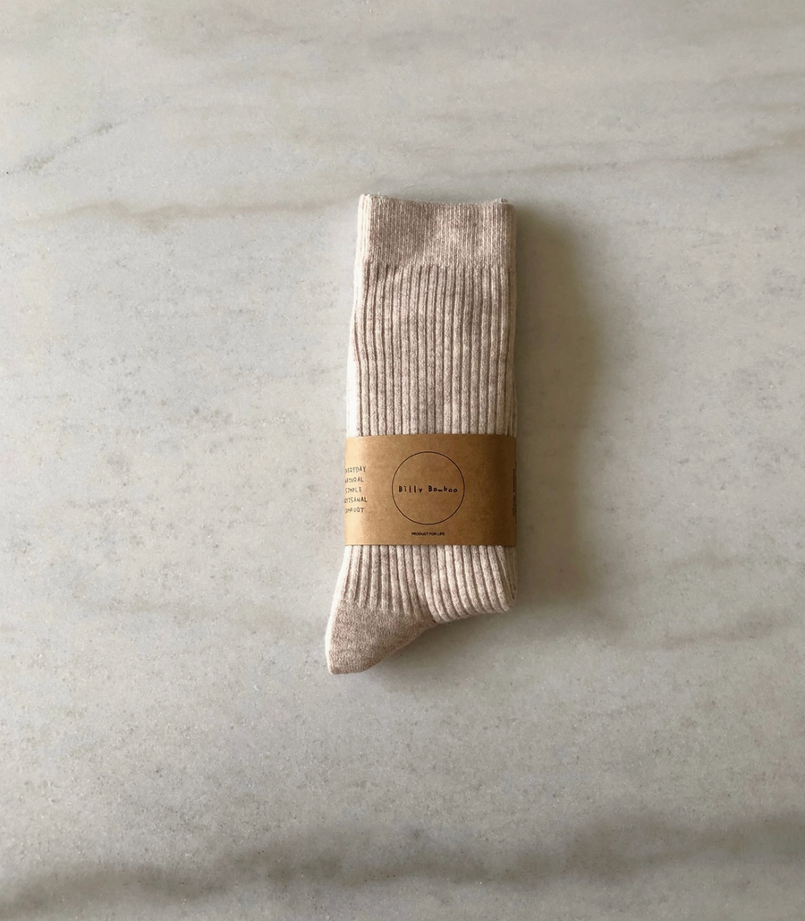 Smart Wool High Socks  |  Oatmeal  |  W 5-9