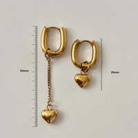 Thumbnail for Sani Heart Hoops  |  Gold