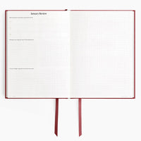 Thumbnail for 2026 A5 Minimalist Horizontal Planner - Scarlet Oak