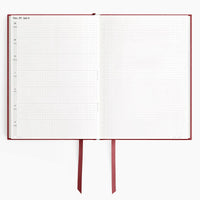 Thumbnail for 2026 A5 Minimalist Horizontal Planner - Scarlet Oak