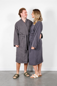 Thumbnail for Arnet Ribbed Terry Robe L/XL