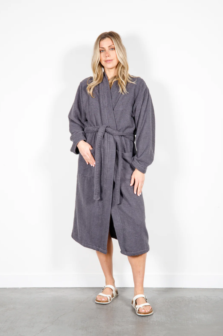 Arnet Ribbed Terry Robe L/XL