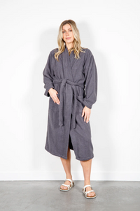 Thumbnail for Arnet Ribbed Terry Robe L/XL