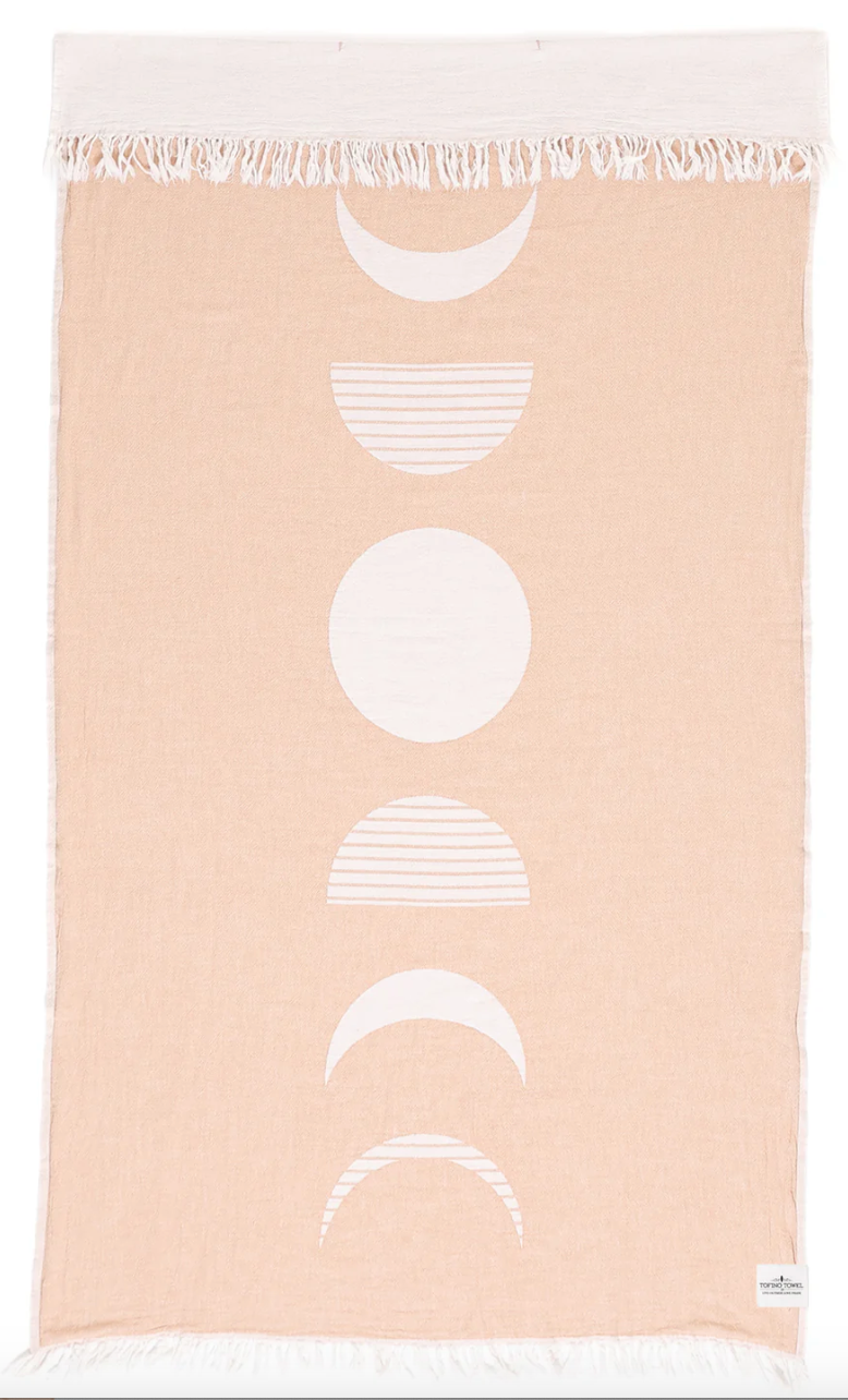 Moon Phase Turkish Towel - Mustard