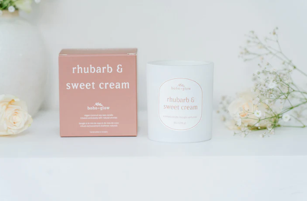 Rhubarb + Sweet Cream Candle