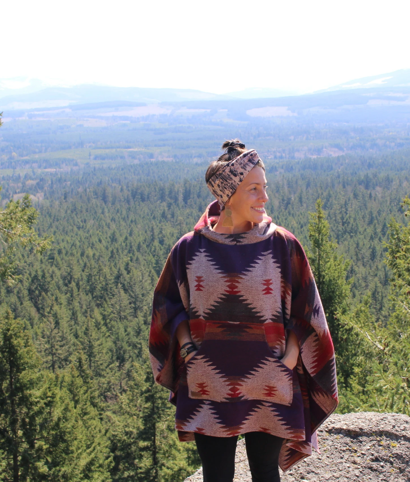 Adult Poncho - Sunset