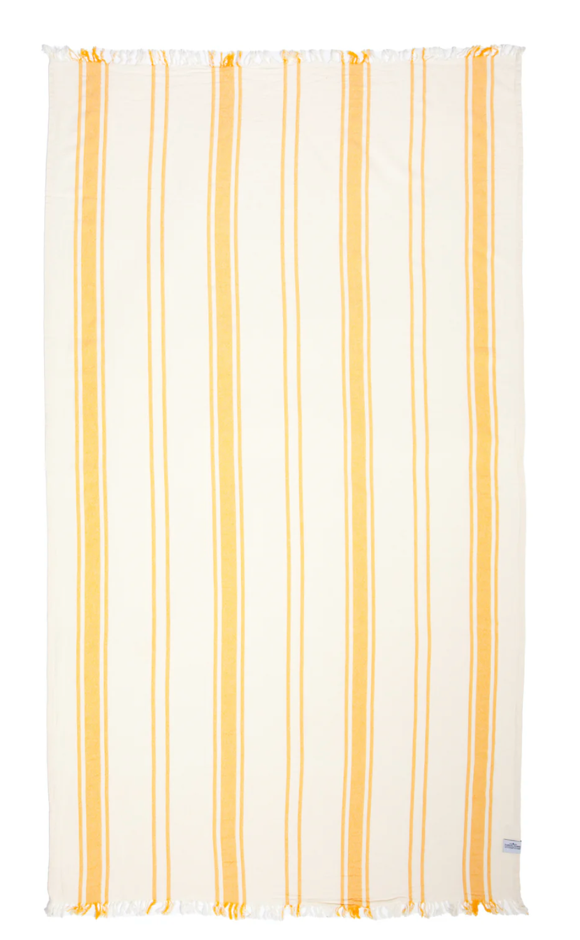 The Willow Stripe Towel - Saffron