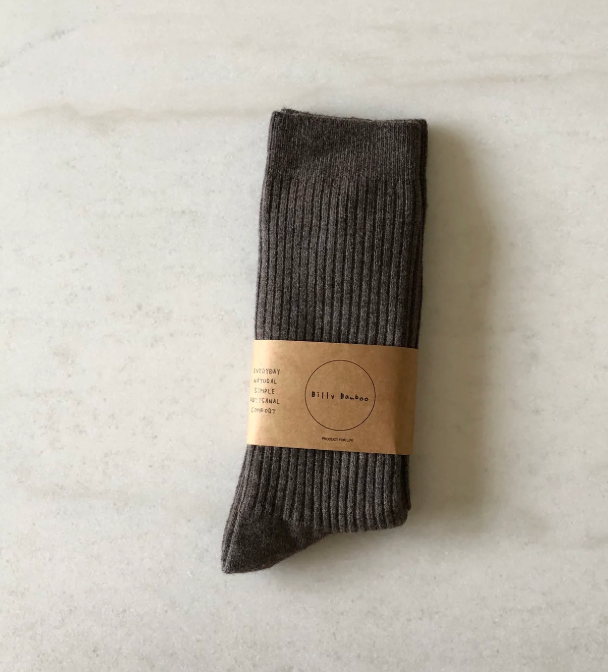 Smart Wool High Socks  |  Wood |  W 5-9