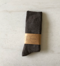 Thumbnail for Smart Wool High Socks  |  Wood |  W 5-9