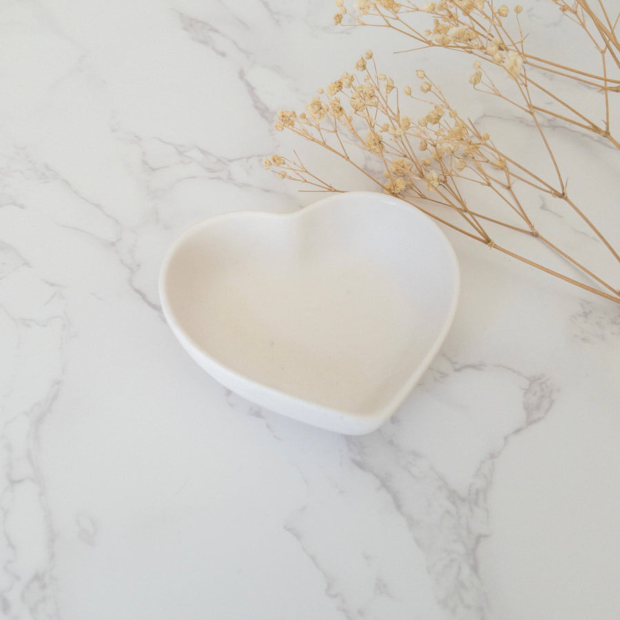 Heart Trinket Dish - Blush