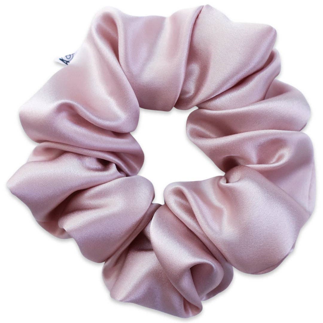 100% Silk Scrunchie  |  Blush  |  Regular