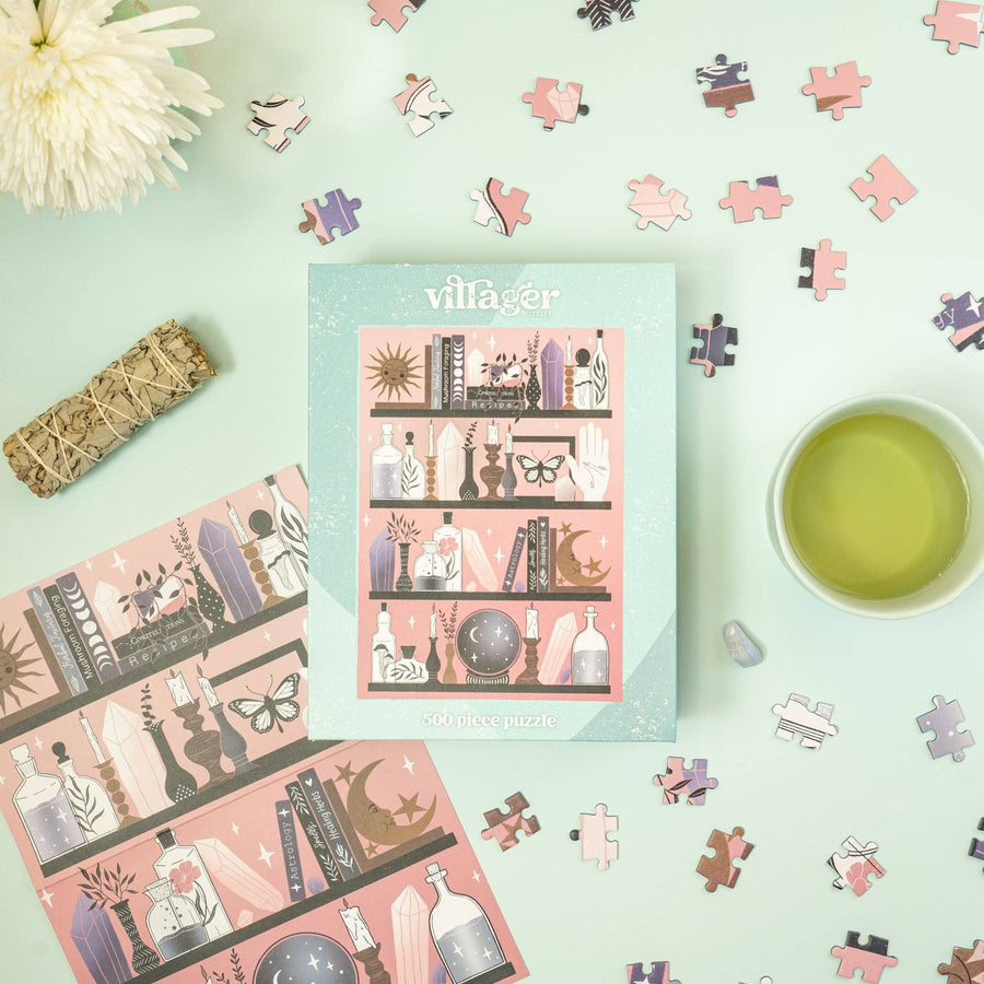 Mystic Bookshelf 500-Piece Puzzle