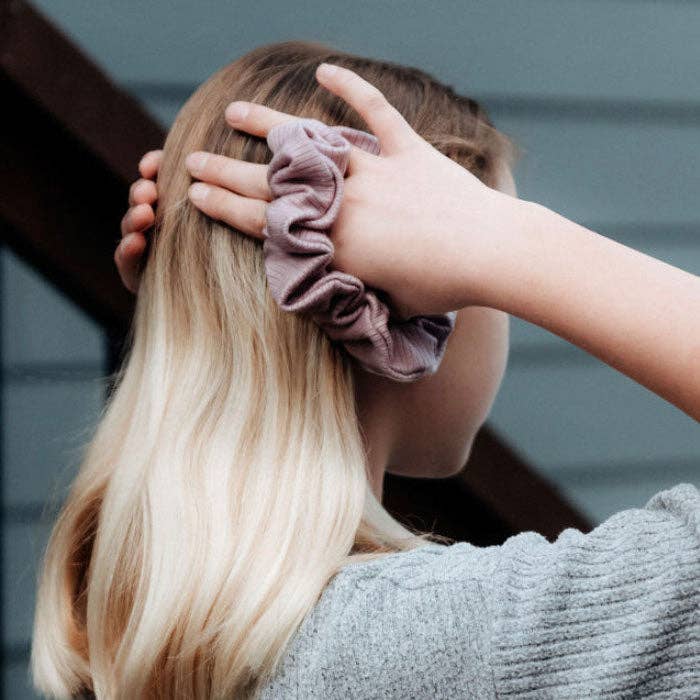 Emerald Floral Scrunchie