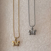 Thumbnail for Mini Butterfly Necklace  |  Silver