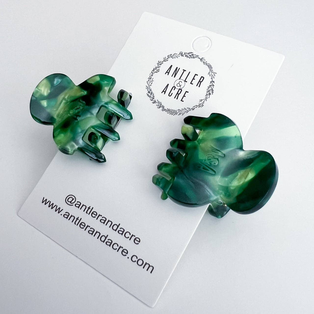 Butterfly Claw Clips  |  Electric Green