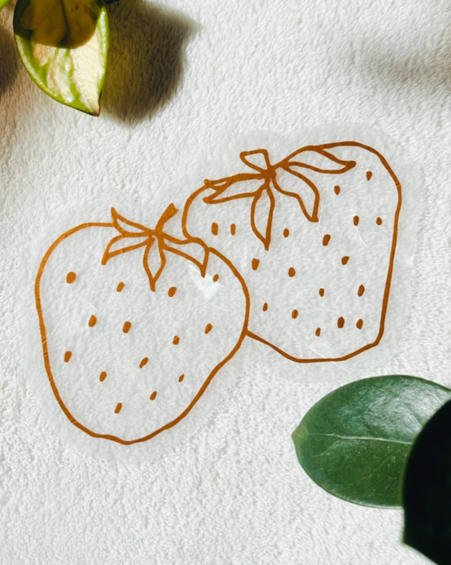 Strawberries Suncatcher Sticker