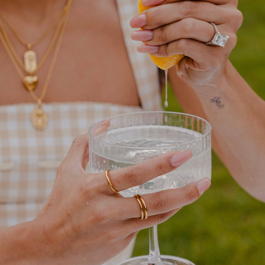 Plain Stacking Ring  |  Gold  |  8