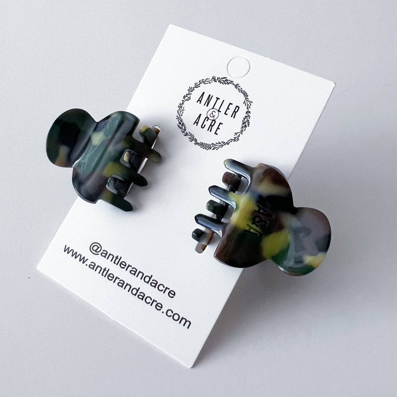 Butterfly Claw Clips  |  Camouflage