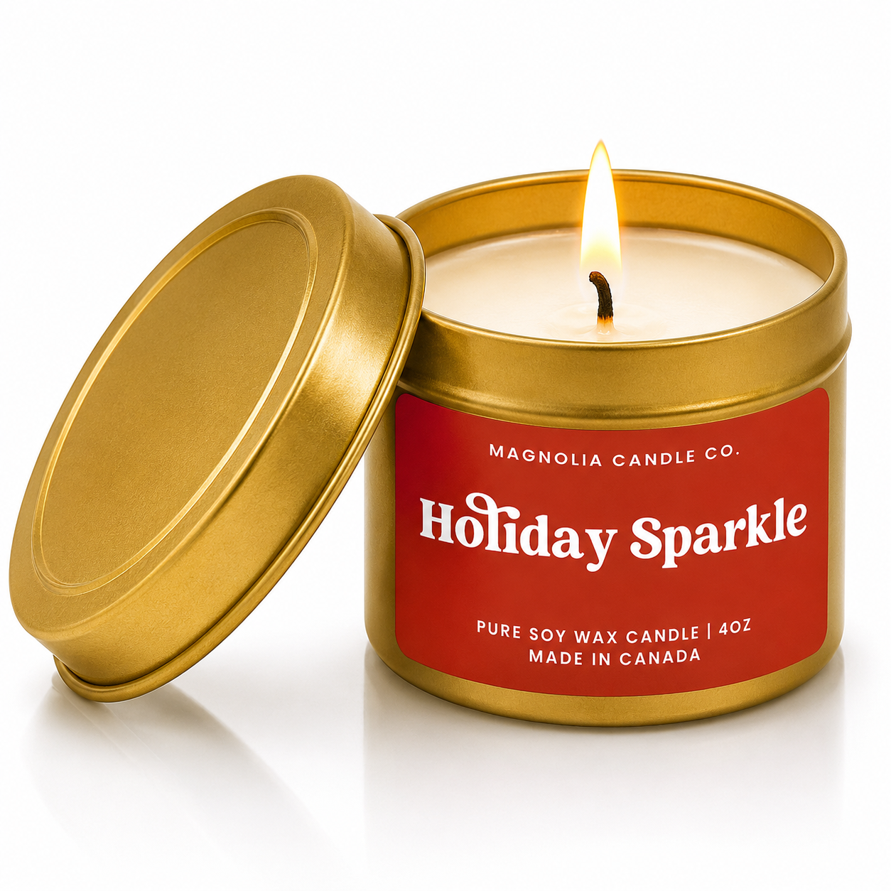 Soy Candle  |  Holiday Sparkle  |  4oz Tin