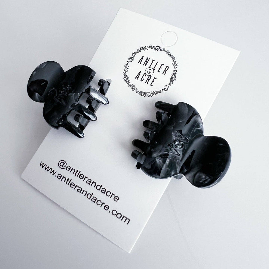 Butterfly Claw Clips  |  Onyx
