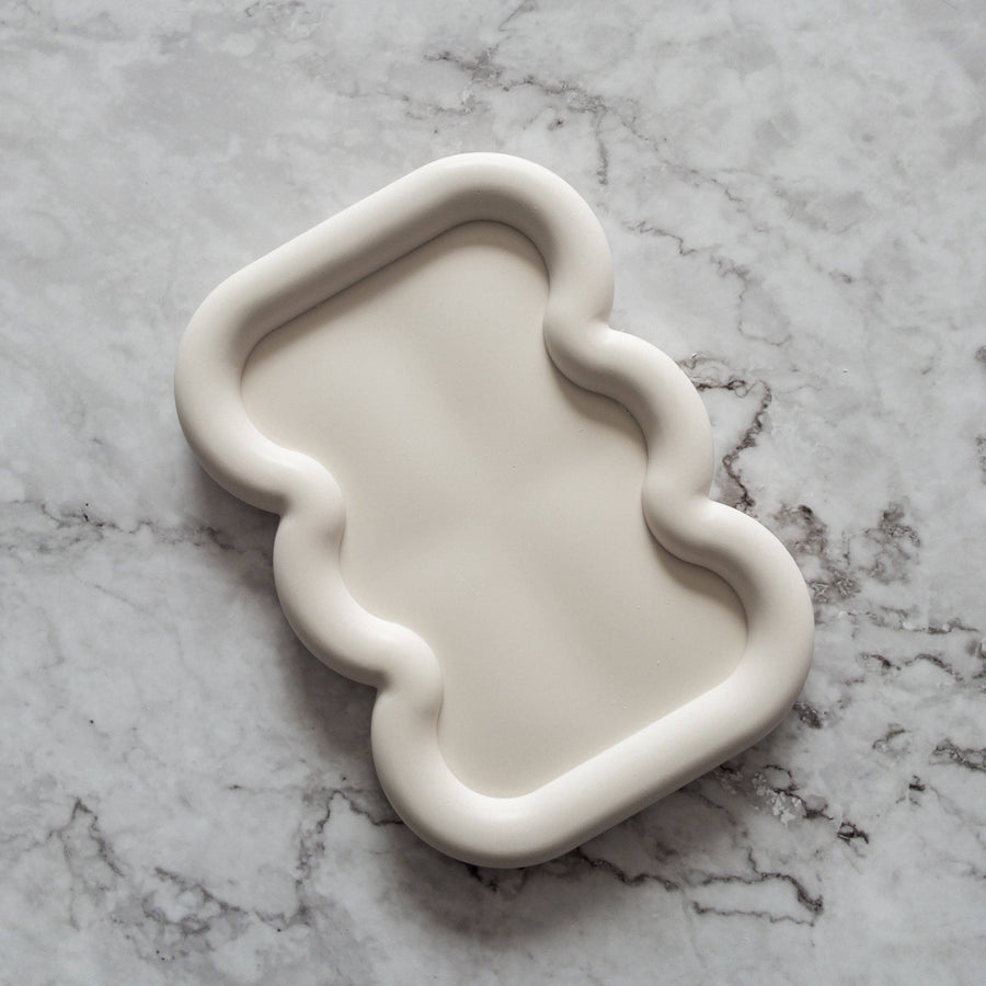 Chunky Wiggle Catchall Tray - Blanco