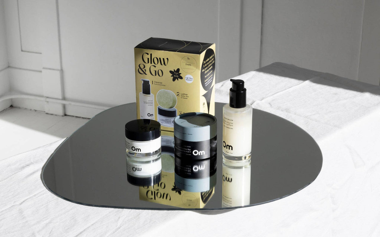 Glow + Go Om Skincare Set