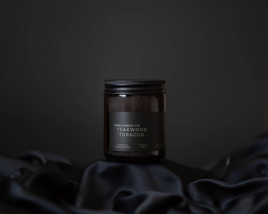 Teakwood + Tobacco Candle | Warm Comforting Woody